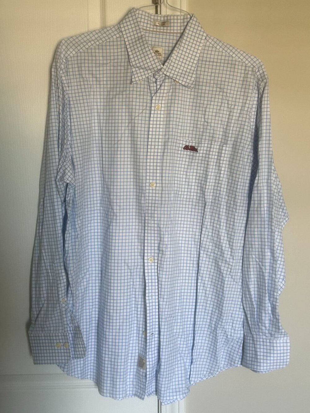 Peter Millar Nanoluxe Button Down Ole Miss